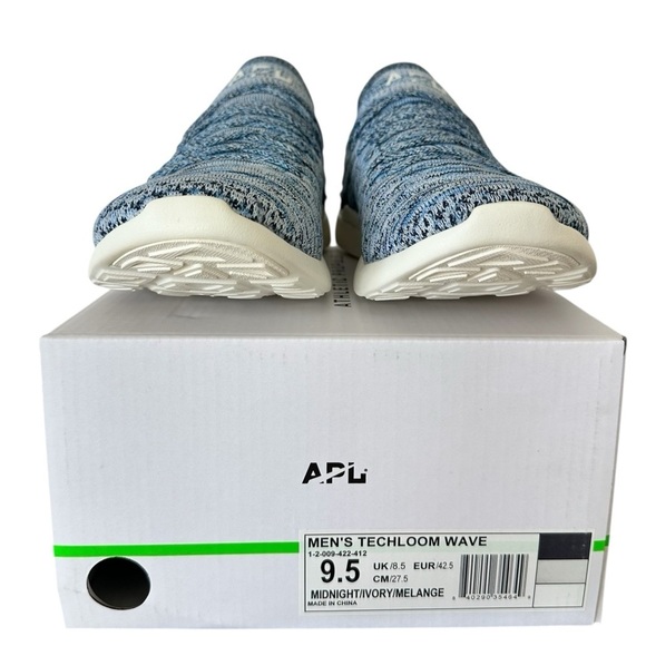 NEW APL Men\'s Techloom Wave in Midnight Ivory‎ Melange Blue Sneakers Size 9.5 main image 6